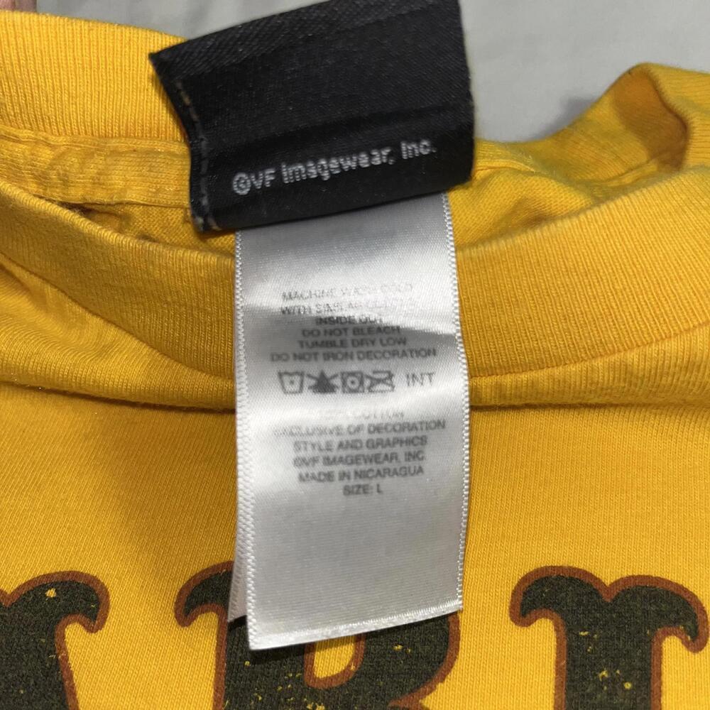 Vintage Harley-Davidson Men’s L Sauk Prairie “Live Free ride free” Yellow TShirt - Picture 4 of 7